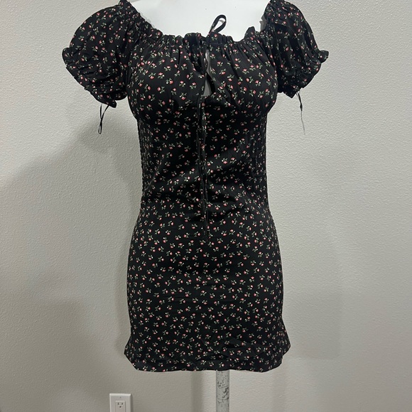 Floral Black Dress - Picture 1 of 3